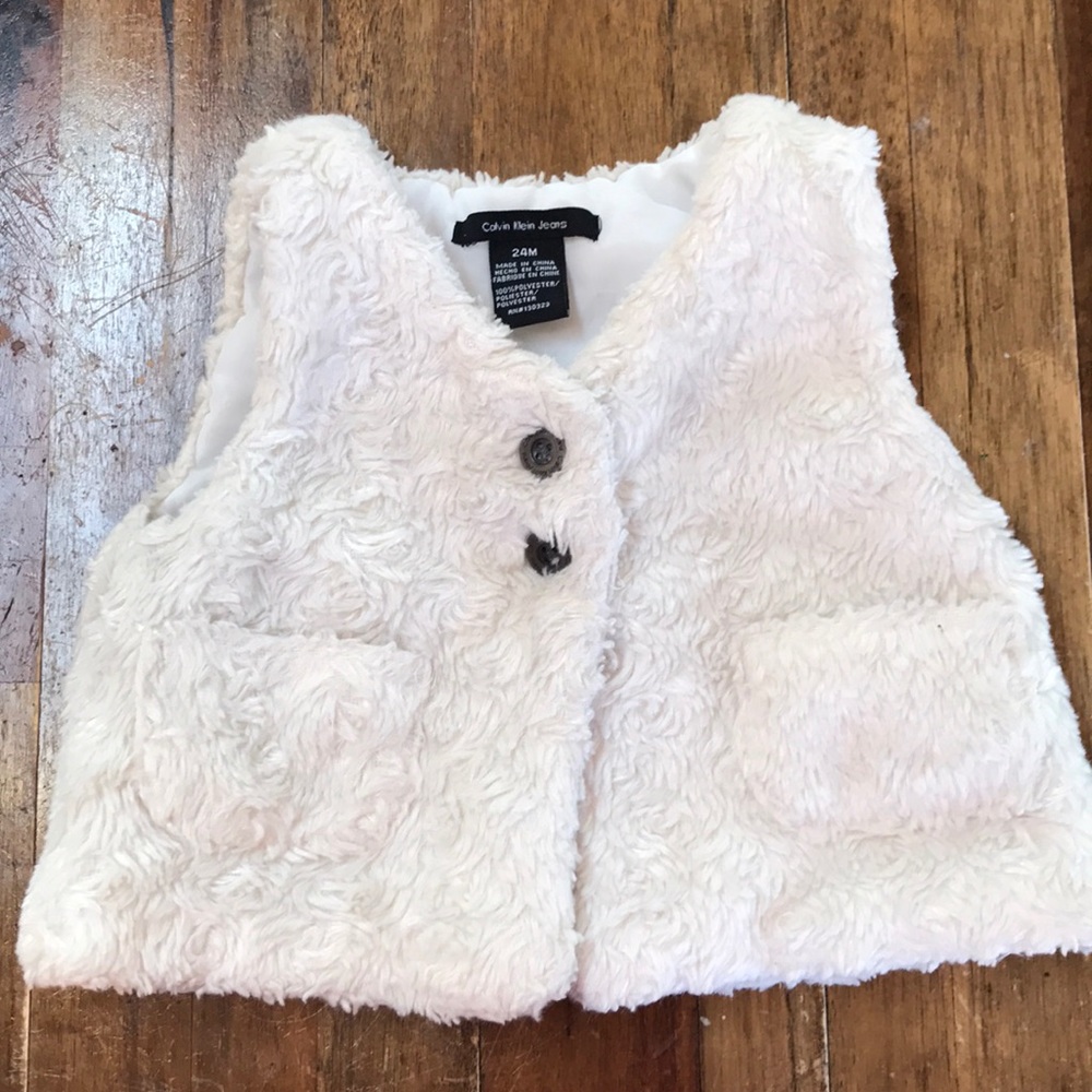 Toddler faux fur vest